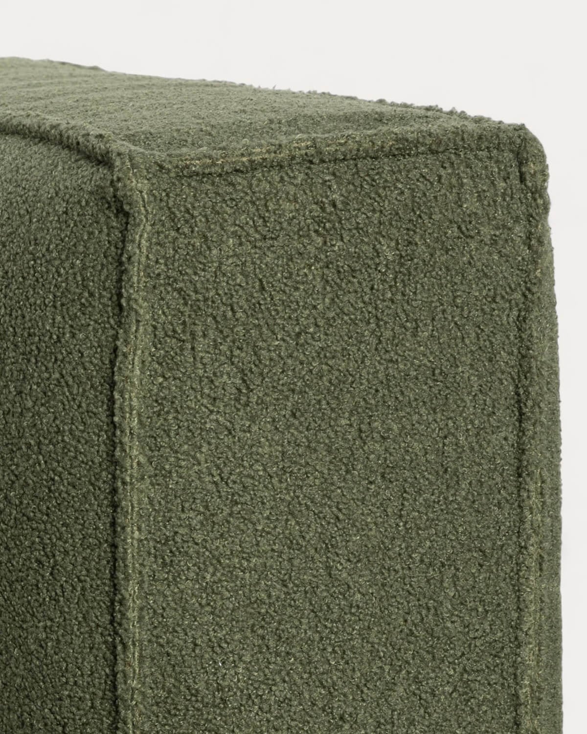 Canapé Modulable 3 Pièces avec 2 Fauteuils d'Angle et Pouf en Tissu Bouclé Kilhe, image de la gelerie 5