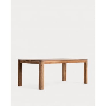 Table de Salle à Manger Rectangulaire en Bois de Manguier (200x100 cm) Valde