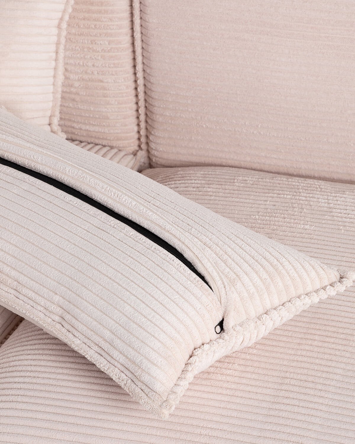 Canapé Modulable d'Angle 3 Pièces avec 2 Fauteuils en Velours Côtelé Épais Kilhe , image de la gelerie 7