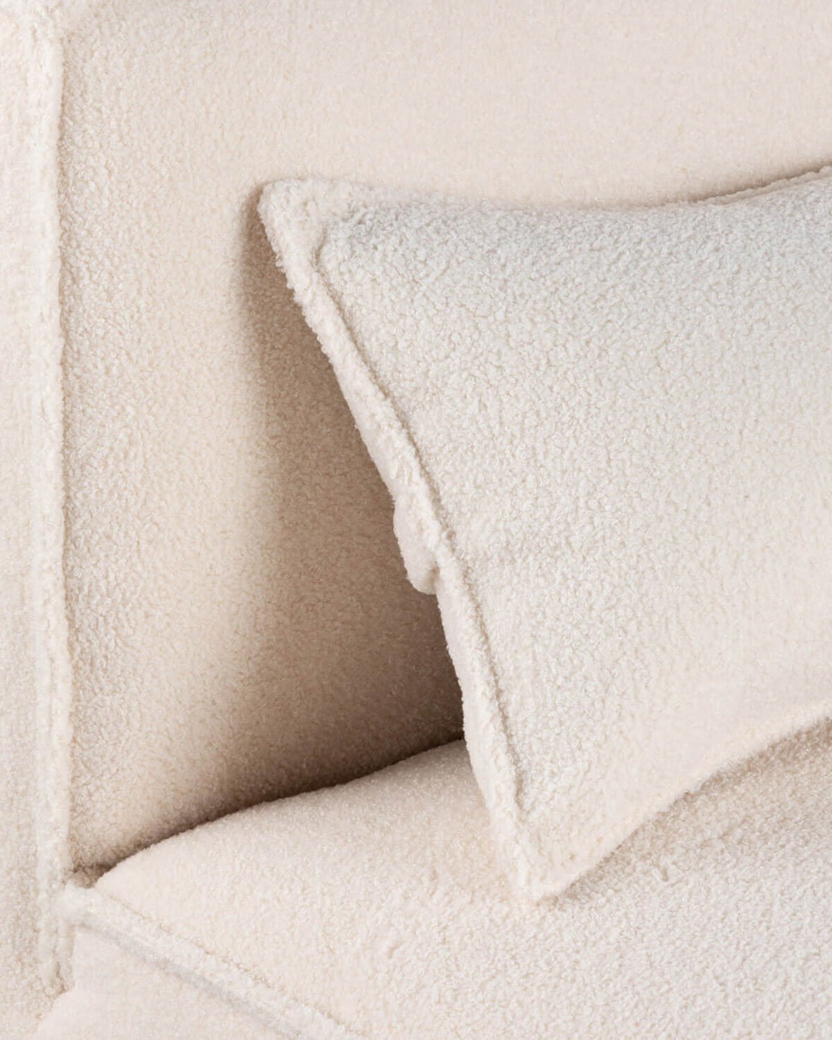 Canapé Modulable 3 Pièces avec 2 Fauteuils en Tissu Bouclé Kilhe, image de la gelerie 5