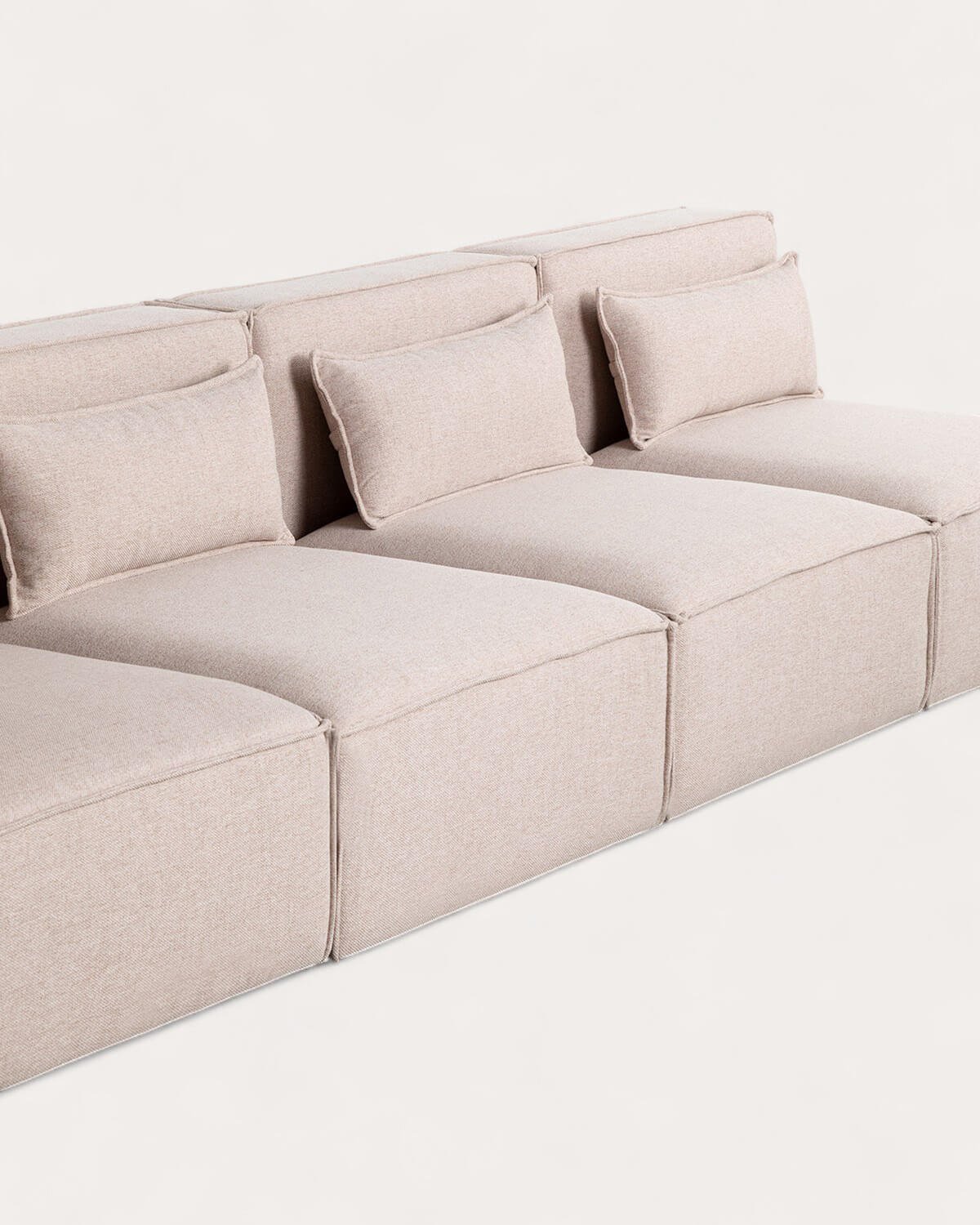 Canapé Modulable 4 pièces avec 3 Fauteuils en Tissu Kilhe , image de la gelerie 3