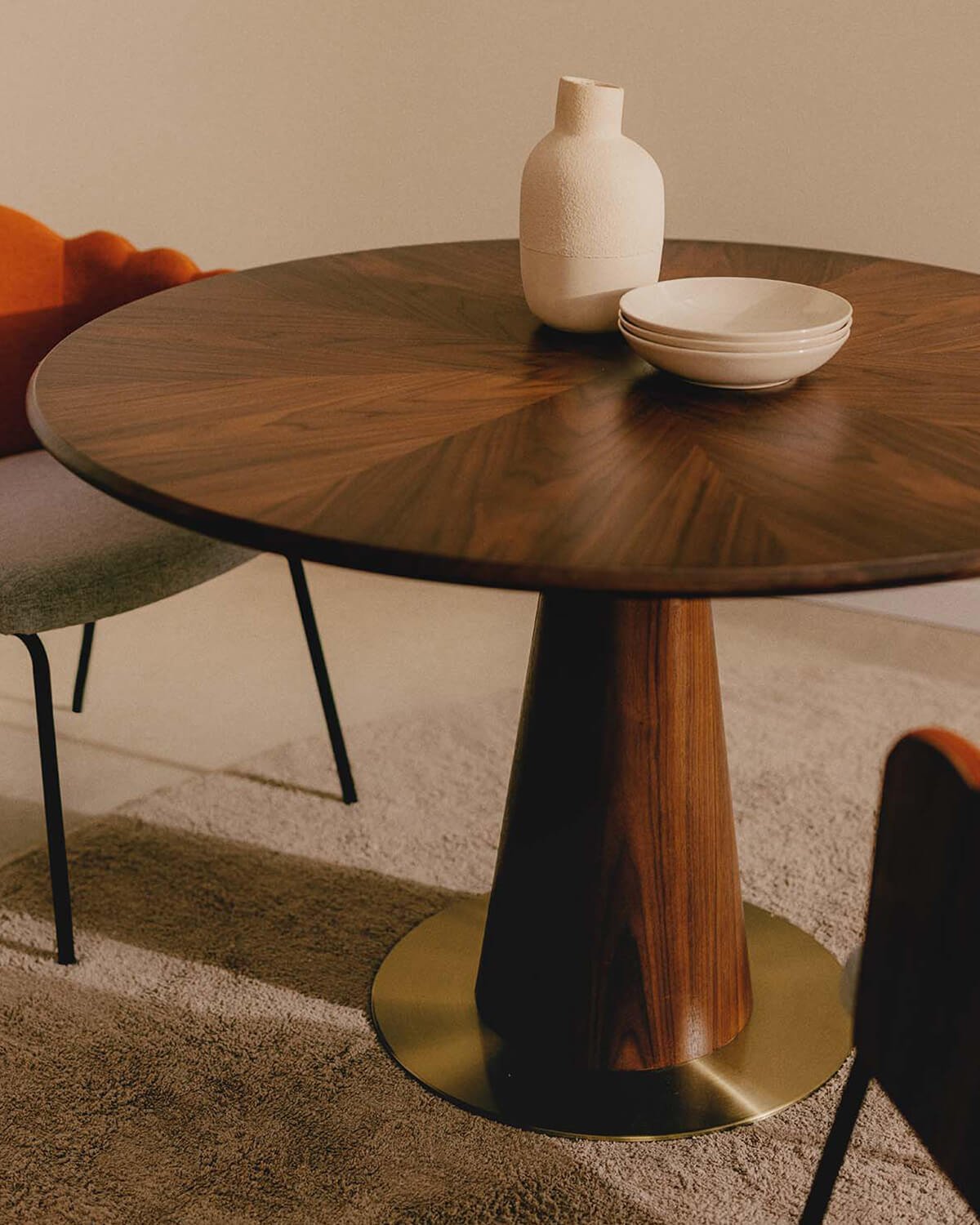 Table à Manger Ronde en Bois (Ø120 cm) Era, image de la gelerie 3