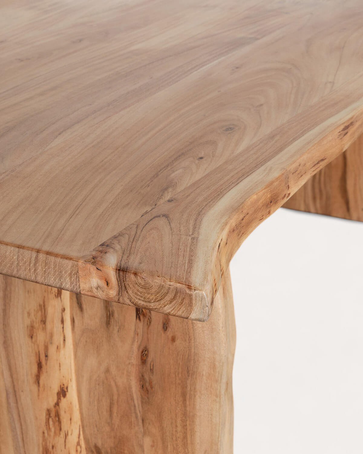 Table à Manger Rectangulaire en Bois d'acacia (220x102 cm) New Aris, image de la gelerie 6