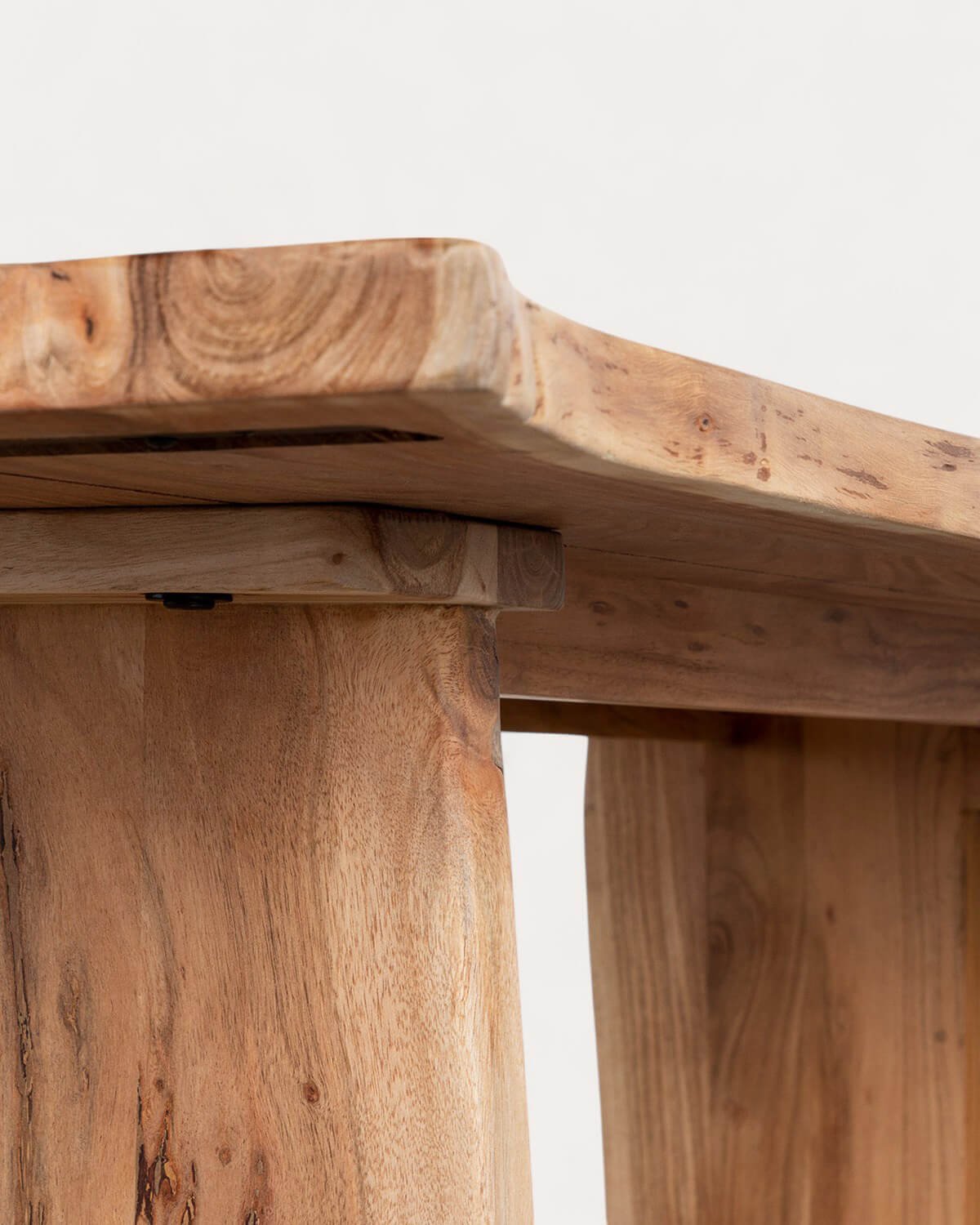 Table à Manger Rectangulaire en Bois d'acacia (220x102 cm) New Aris, image de la gelerie 7