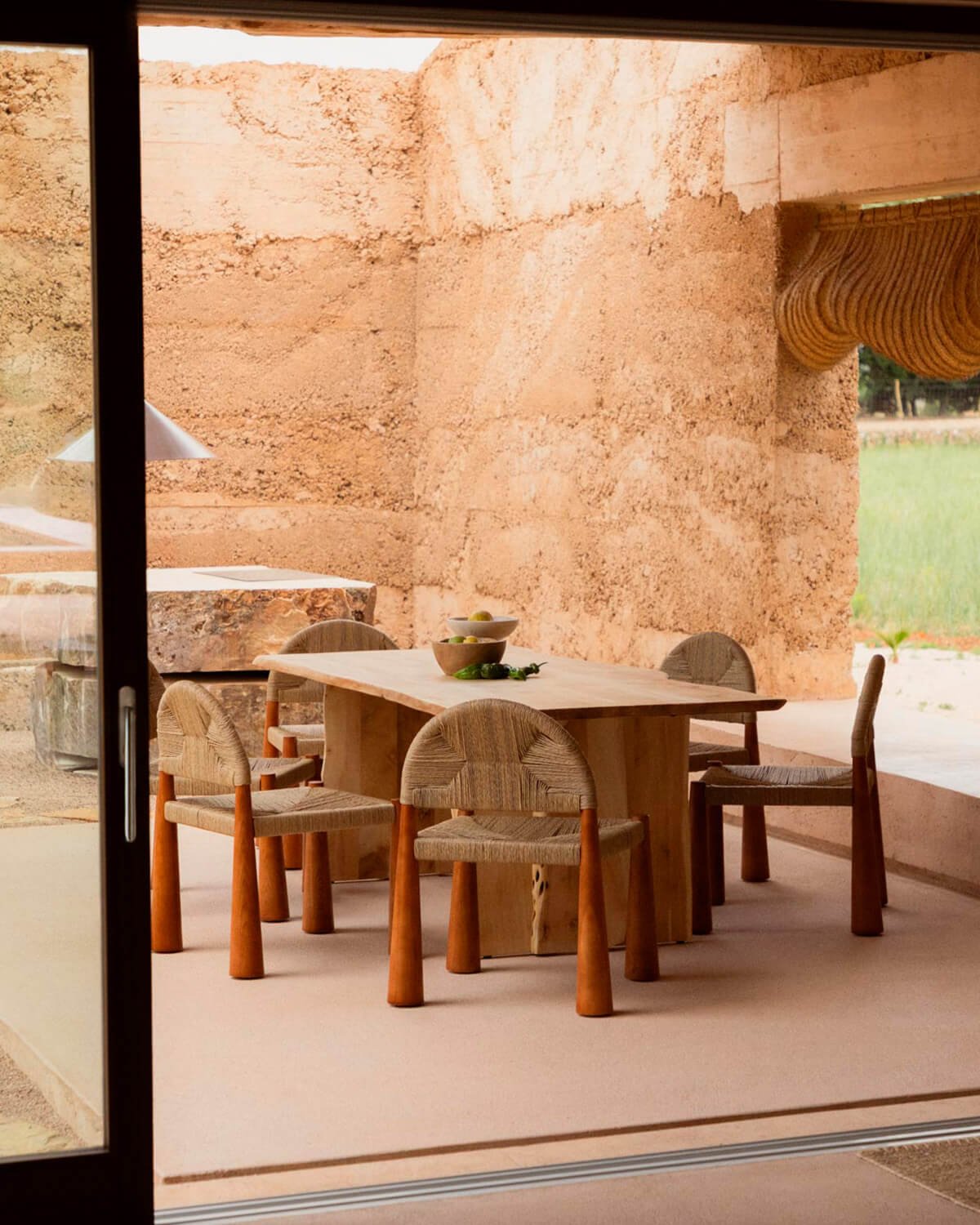 Table à Manger Rectangulaire en Bois d'acacia (220x102 cm) New Aris, image de la gelerie 2