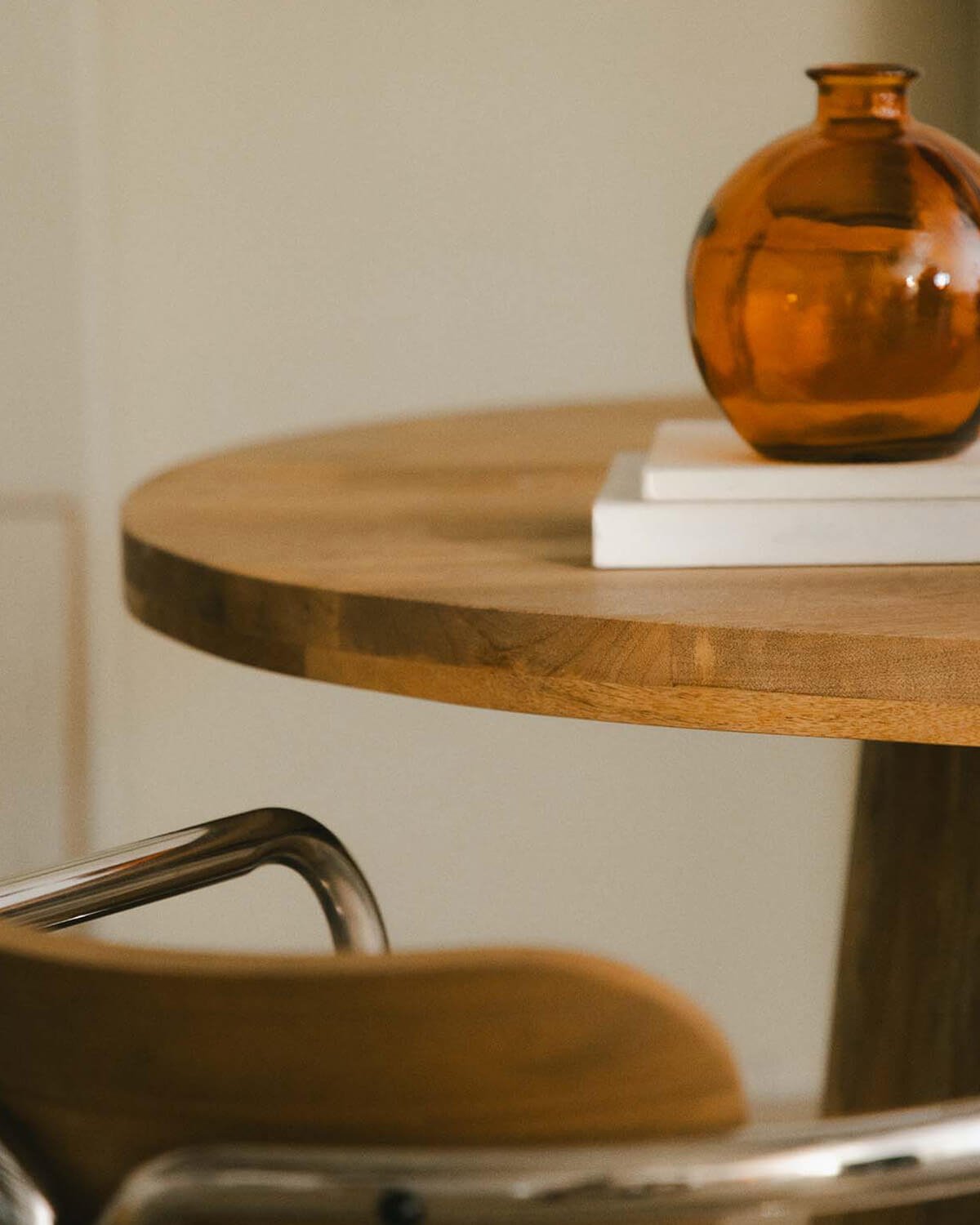 Table à Manger Ronde en Manguier (Ø120 cm) New Doran, image de la gelerie 3