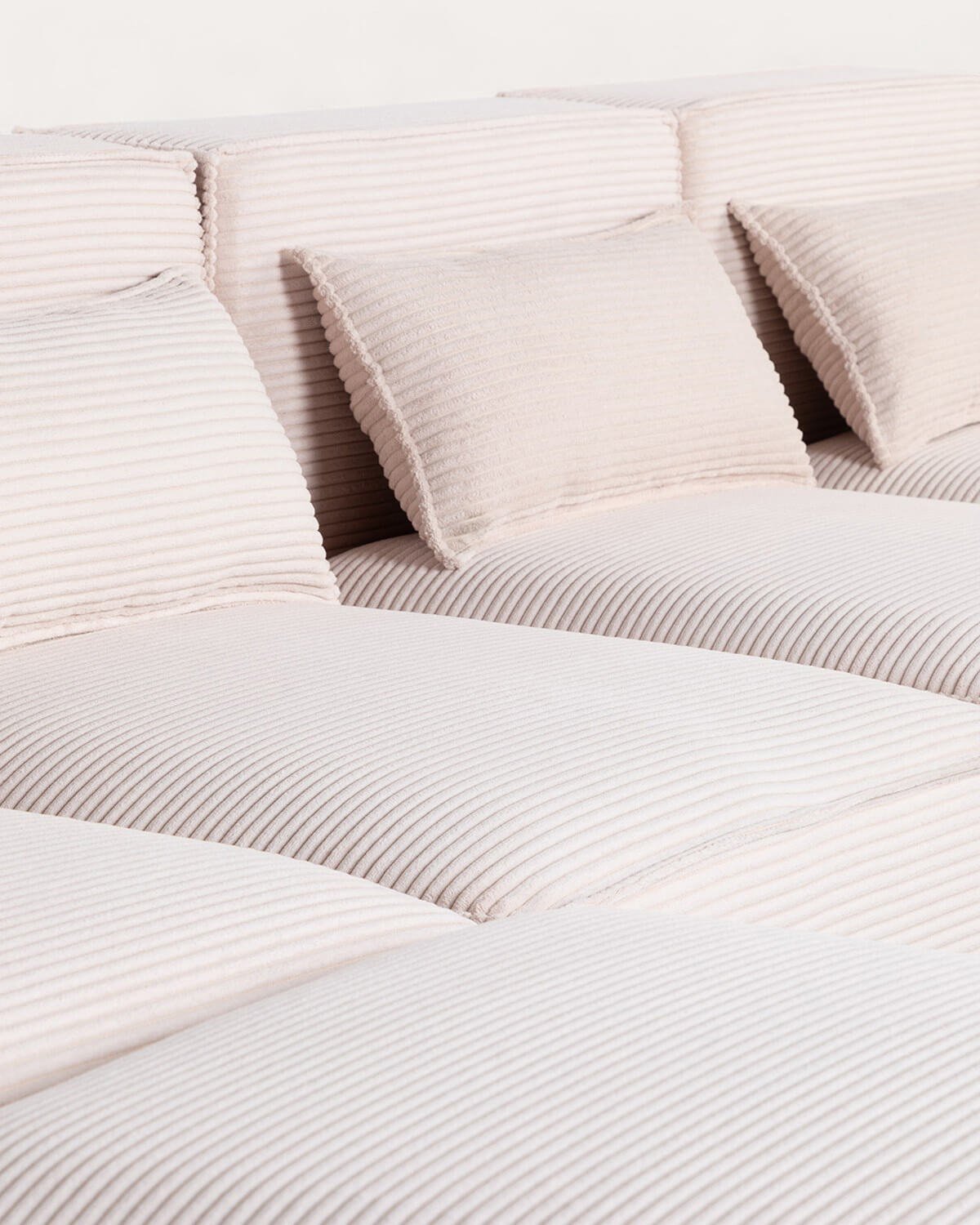 Canapé Modulable 4 Pièces avec Pouf en Velours Épais Kilhe , image de la gelerie 5