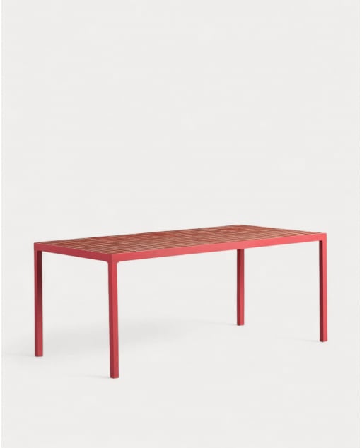 Table à Manger Rectangulaire en Métal et Céramique (181x93 cm)  Zafiro