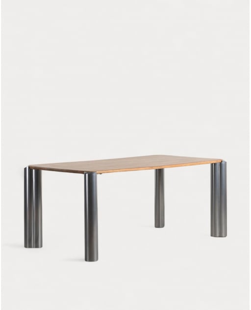 Table à Manger Rectangulaire avec Plateau en Manguier (174x91 cm) Ethel