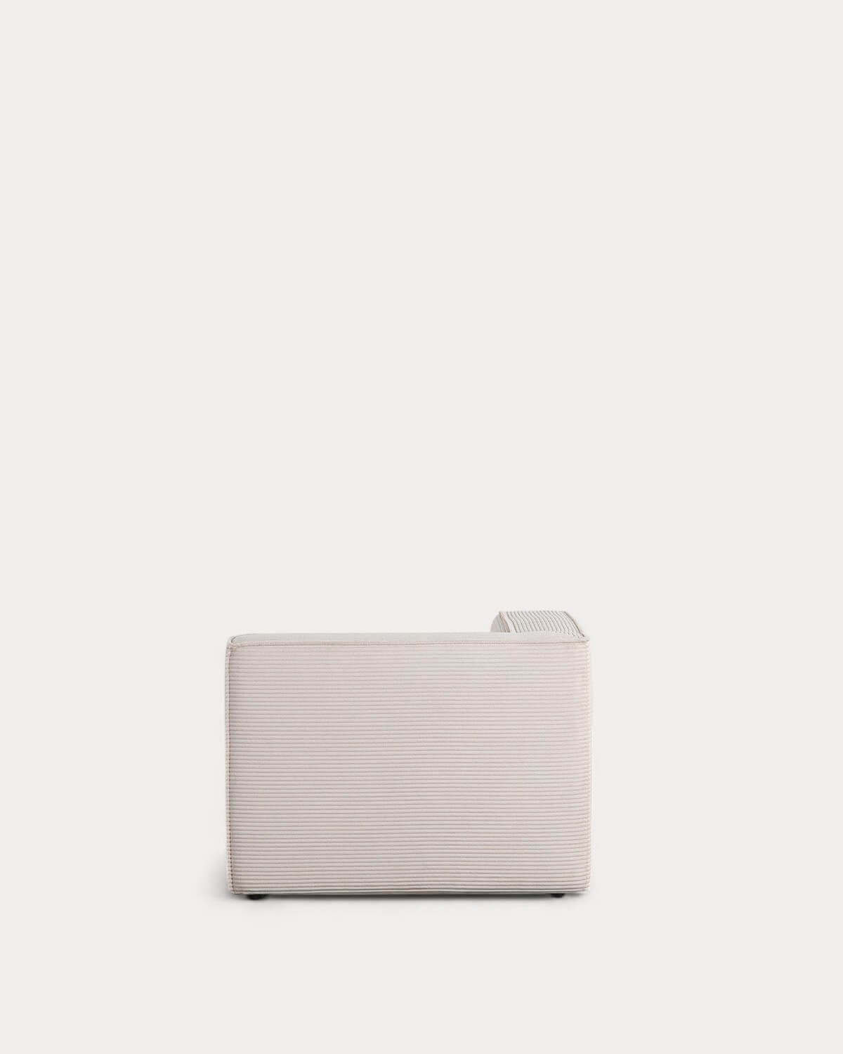 Module Chaise Longue Gauche Pour Canapé en Osier Épais Kilhe, image de la gelerie 4