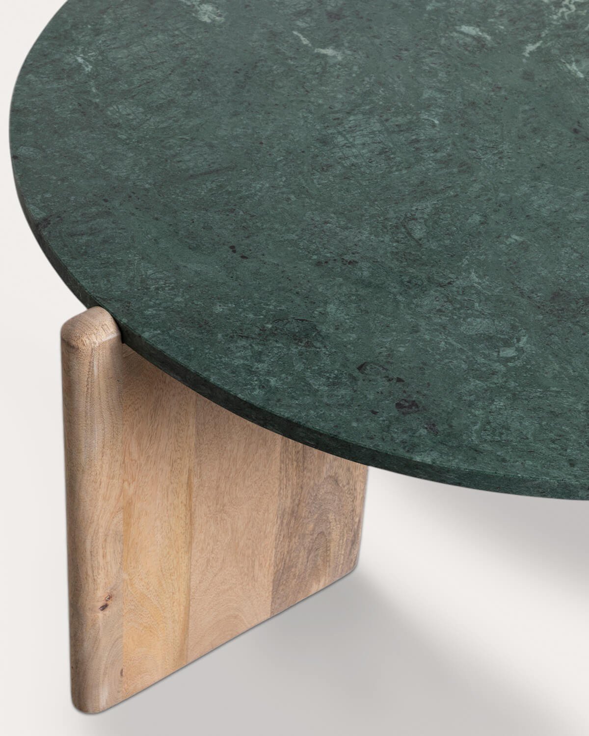 Table Basse Ronde en Manguier et Marbre (Ø86 cm) Crecia, image de la gelerie 6