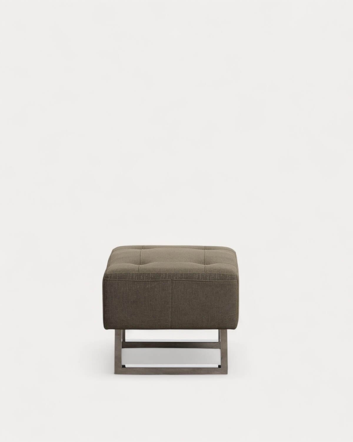Repose-Pieds en Tissu Puff 70s, image de la gelerie 2