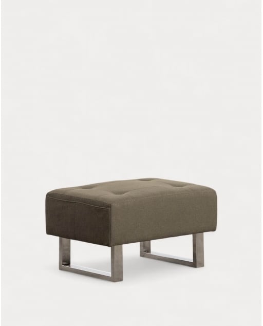 Repose-Pieds en Tissu Puff 70s