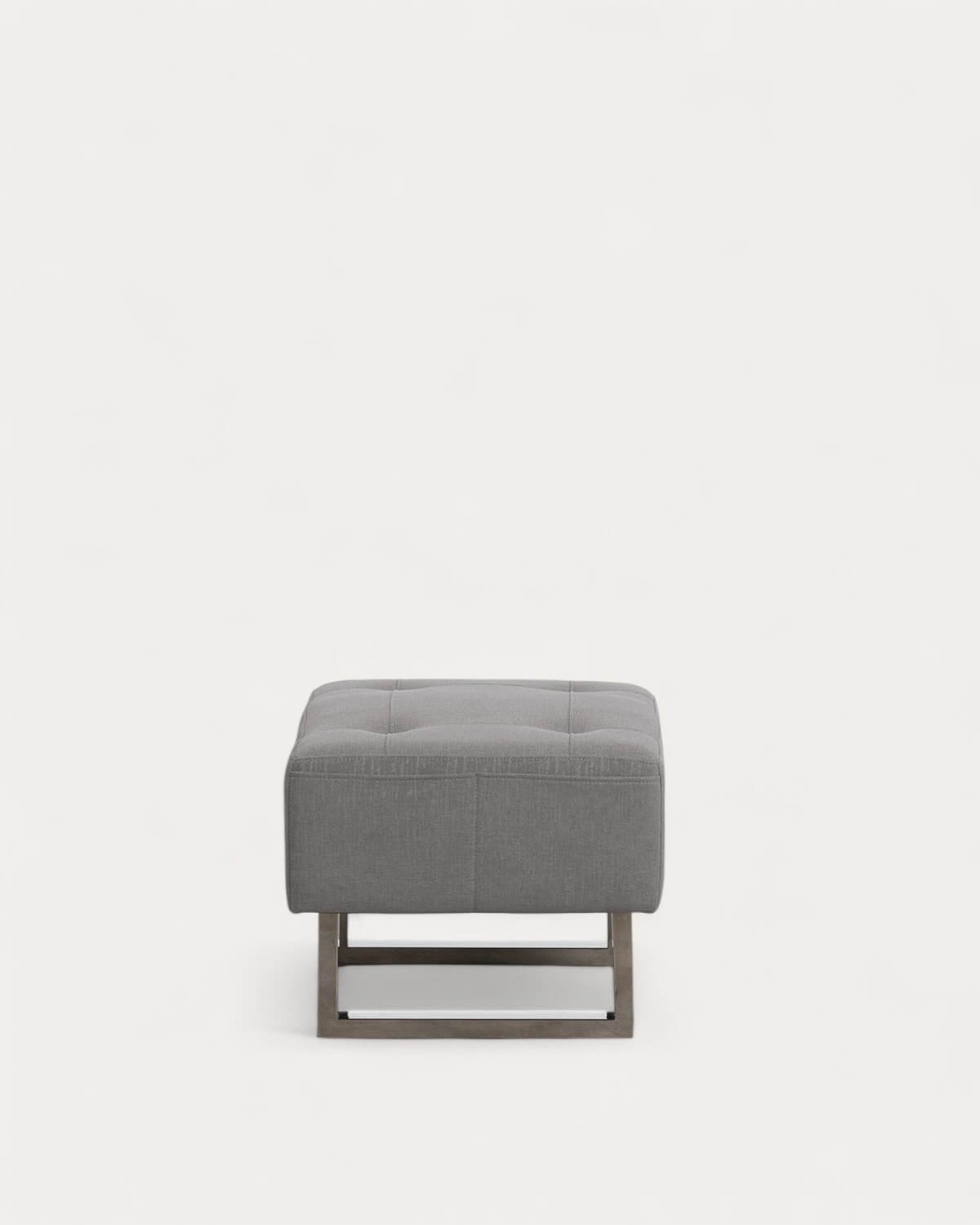 Repose-Pieds en Tissu Puff 70s, image de la gelerie 2