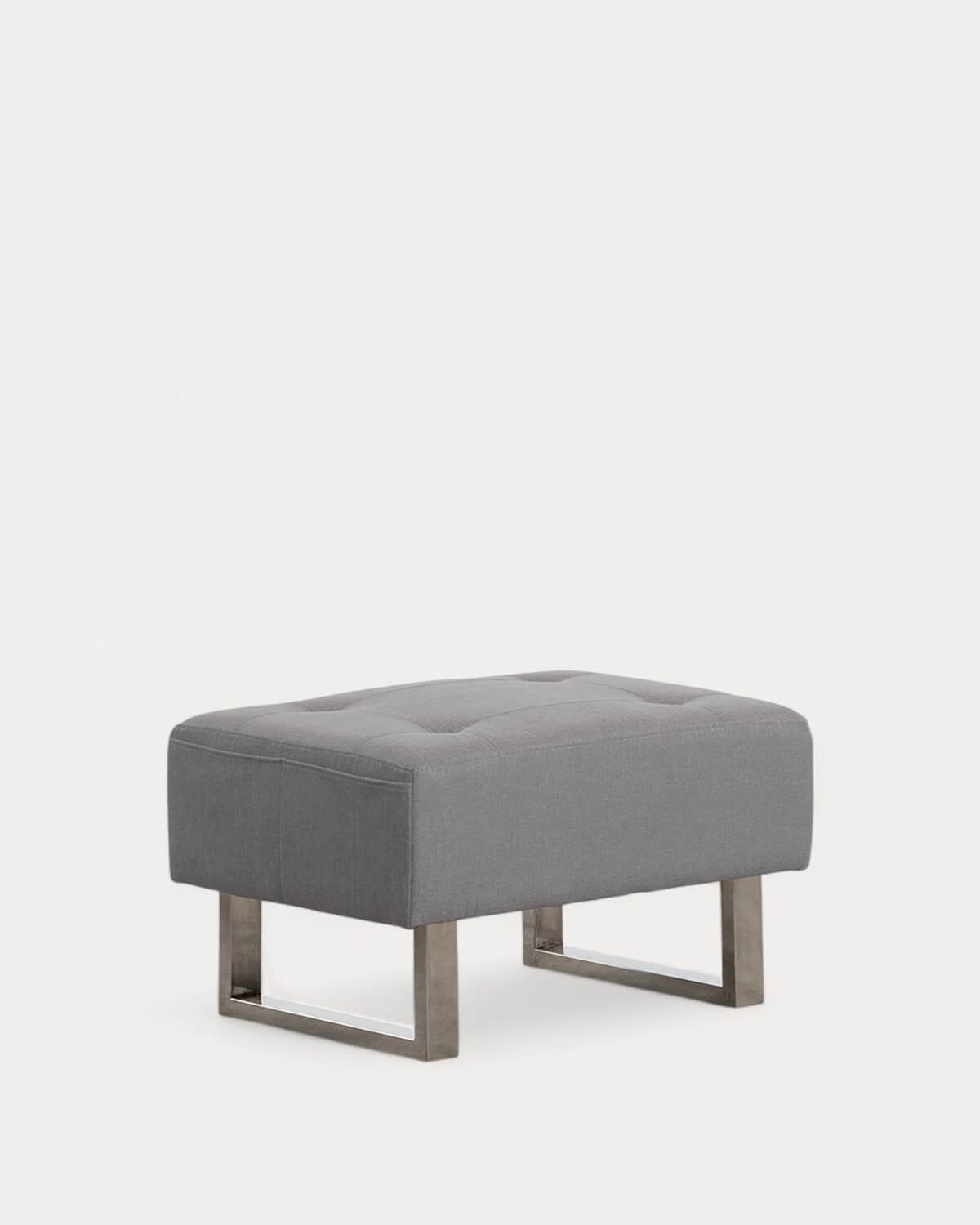 Repose-Pieds en Tissu Puff 70s, image de la gelerie 1