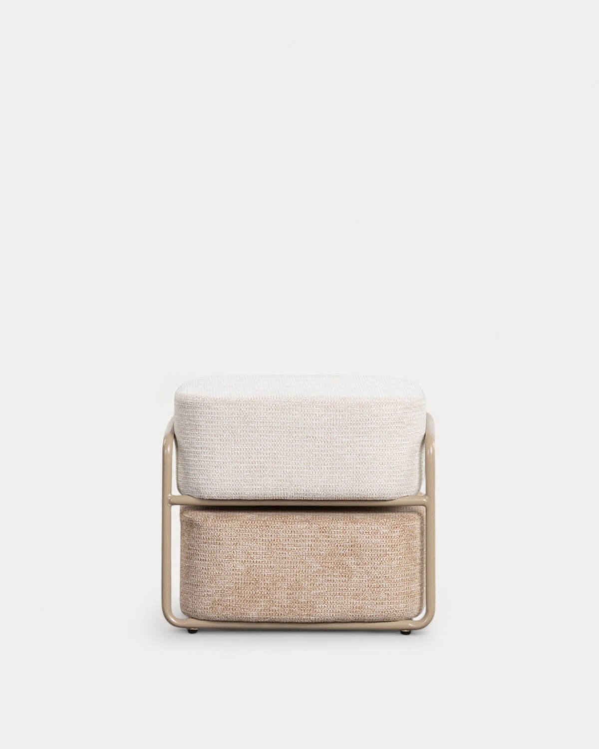 Pouf Rectangulaire avec Coussin Amovible en Tissu Elin Soft, image de la gelerie 5