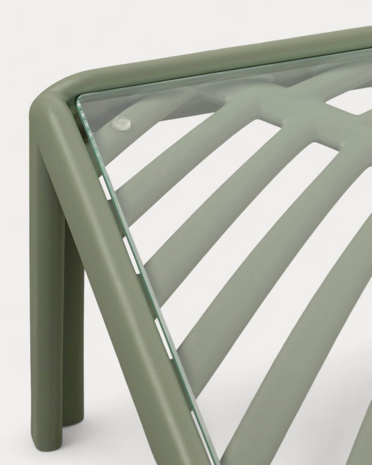 Table Basse Carrée en Polypropylène et Verre (69x69 cm) Meivy, image de la gelerie 4