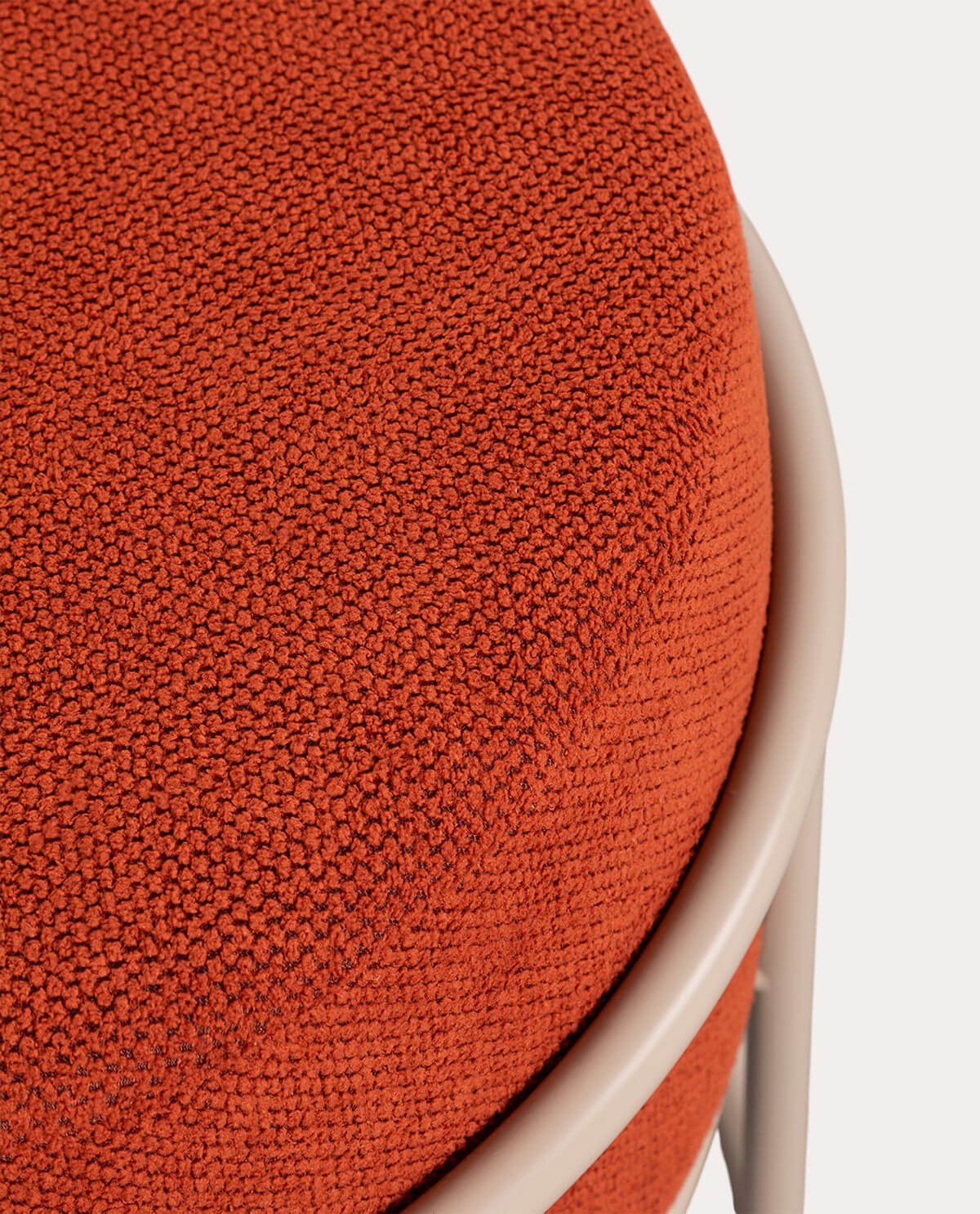 Pouf Rond avec Coussin Amovible en Tissu Aixa, image de la gelerie 7