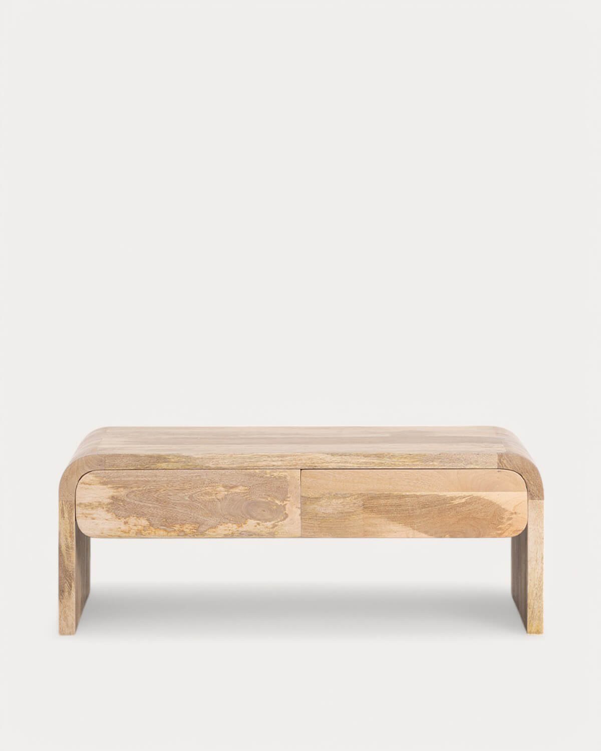 Table Basse avec 2 Tiroirs en Bois de Manguier (120x60 cm) Vanile, image de la gelerie 1