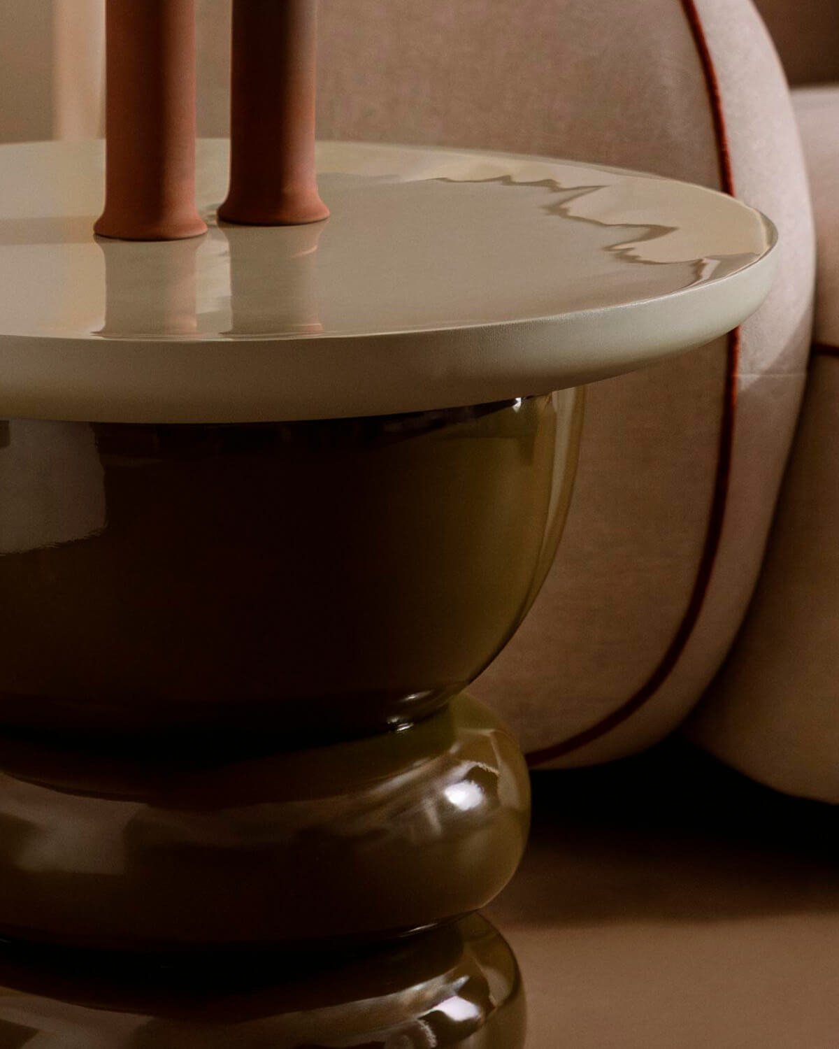 Table Bbasse Ronde en Métal (Ø60 cm) Floundi, image de la gelerie 3