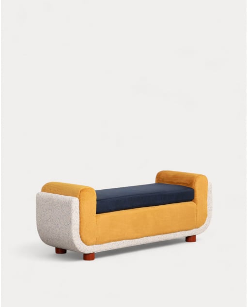 Banc en Tissu et Bois Eamon