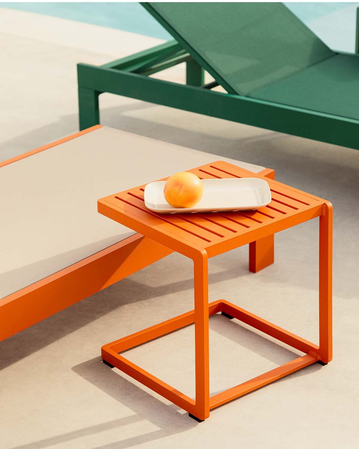 Table d'Appoint en Aluminium (40x40 cm) Kreta Colours, image de la gelerie 2