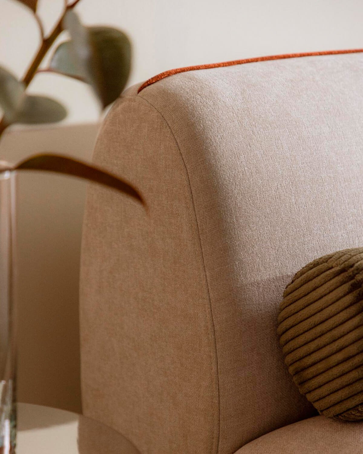 Fauteuil Modulable avec Pouf Rond en Tissu Ilham , image de la gelerie 3