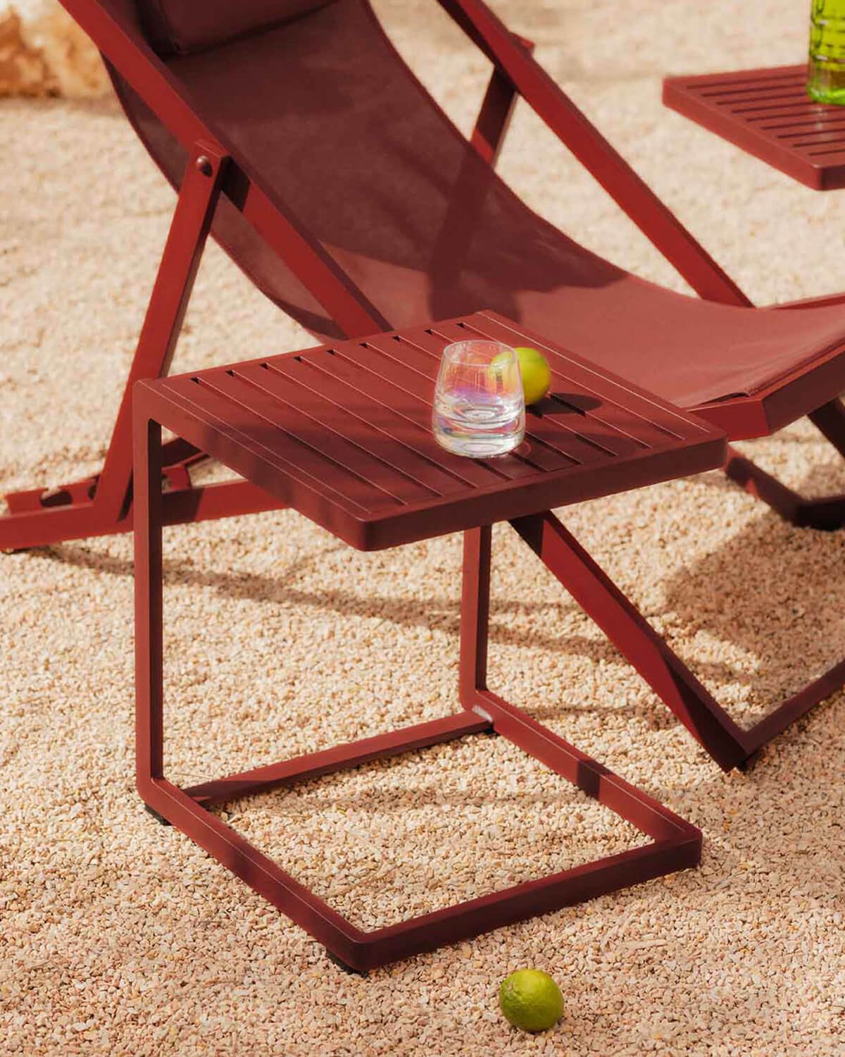 Table d'Appoint en Aluminium (40x40 cm) Kreta Colours, image de la gelerie 2