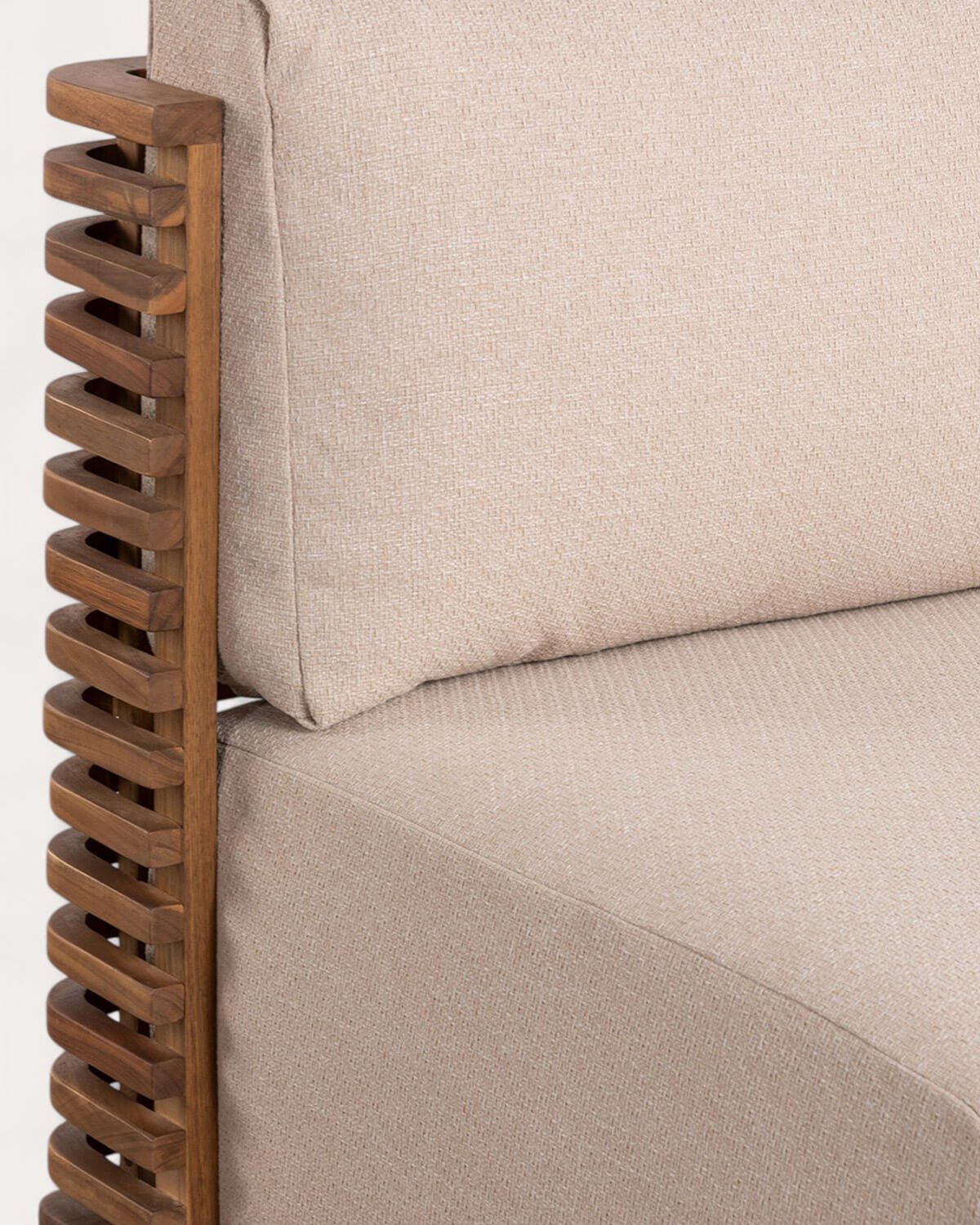 Pack de 2 Chaises de Jardin en Bois d'Acacia avec Coussins en Tissu Hazan, image de la gelerie 6