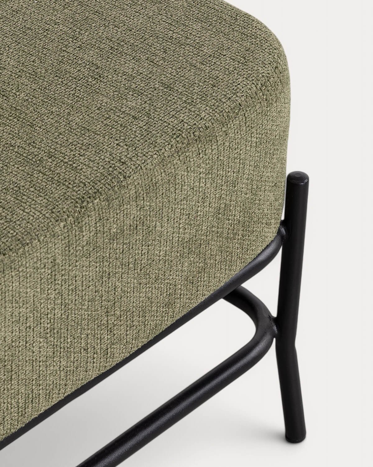 Pack 2 Fauteuils en Tissu et Métal Elin , image de la gelerie 8