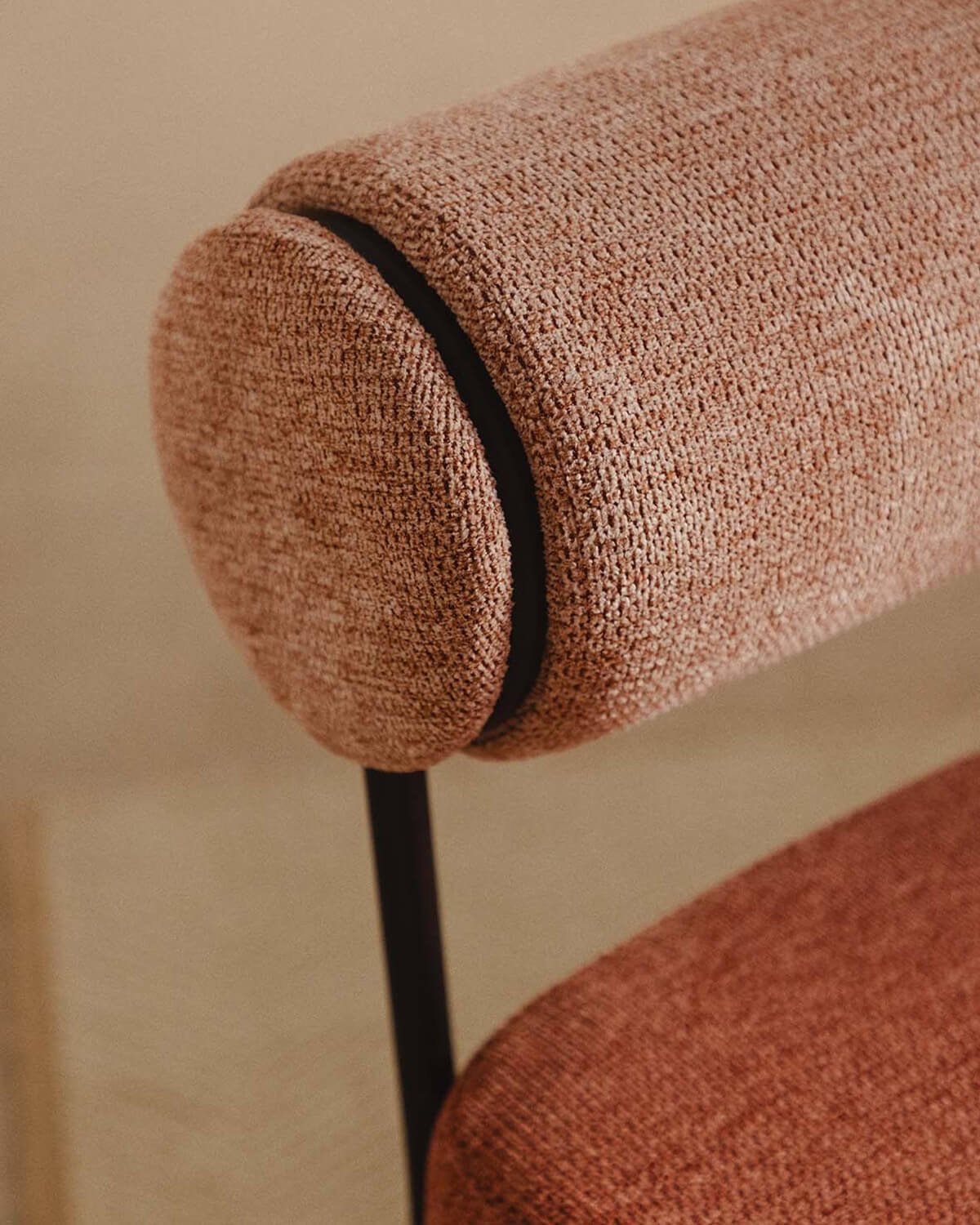 Pack 2 Fauteuils en Tissu et Métal Elin , image de la gelerie 3