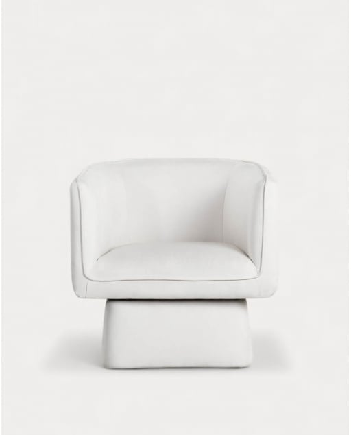 Pack de 2 Fauteuils Pivotants en Tissu Mauren