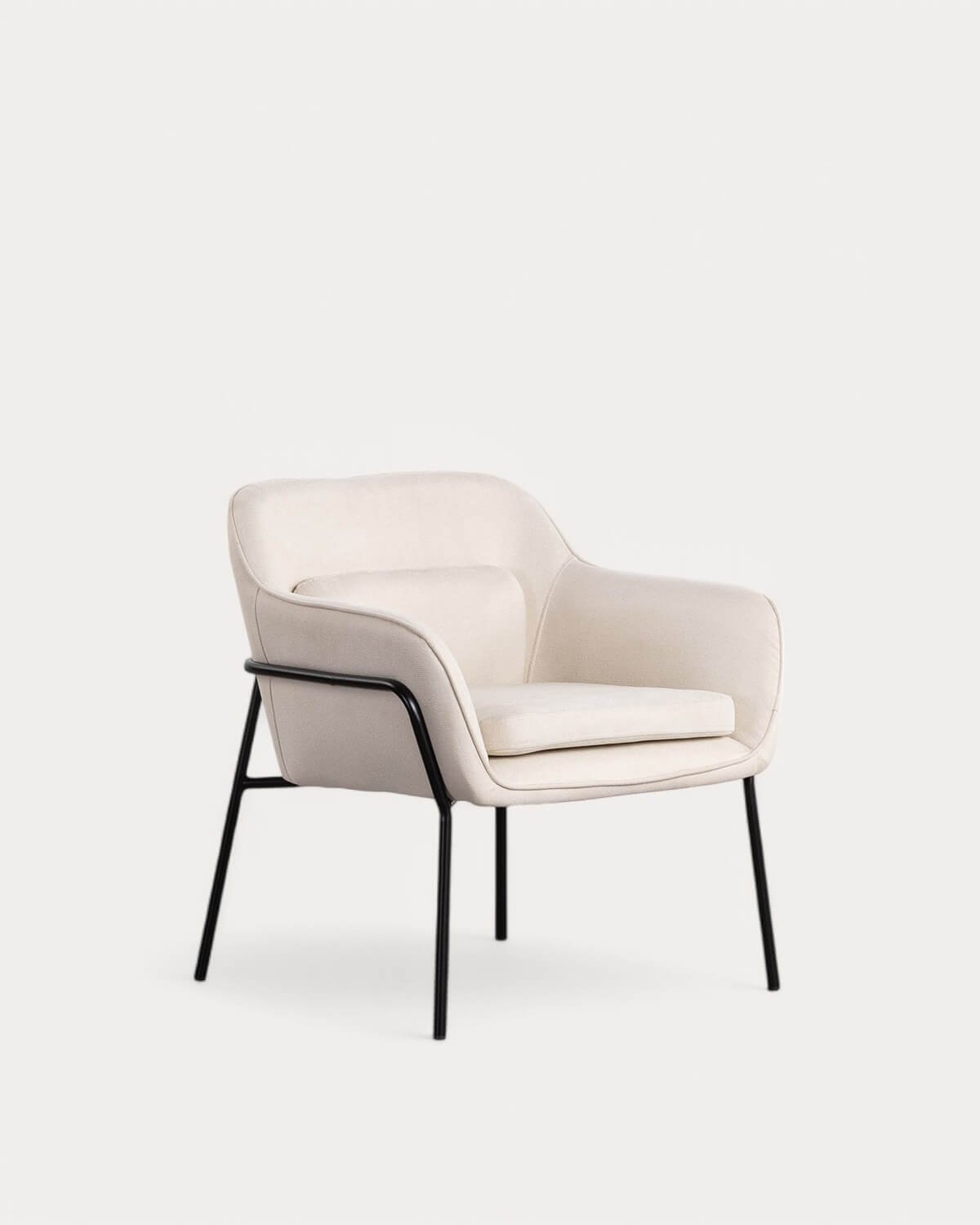 Pack 2 Fauteuils en Tissu et Métal Neva , image de la gelerie 1