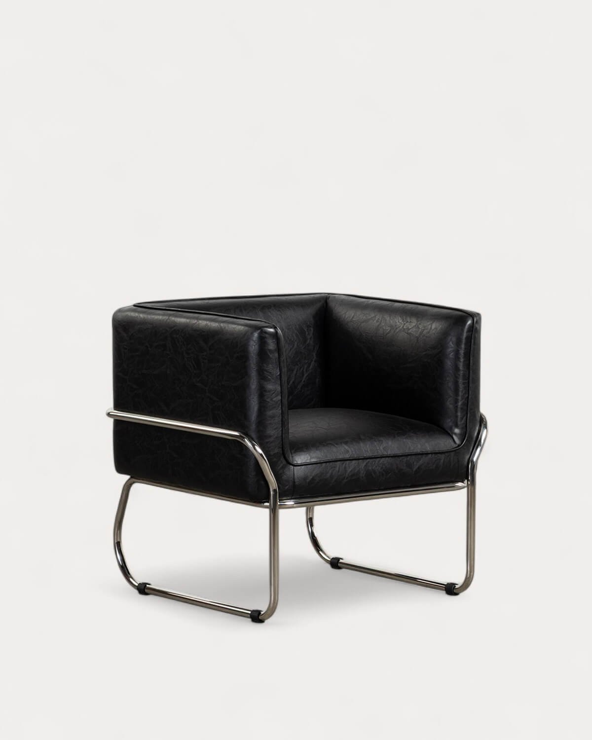 Pack 2 Fauteuils Marcellus Similicuir et Métal, image de la gelerie 1