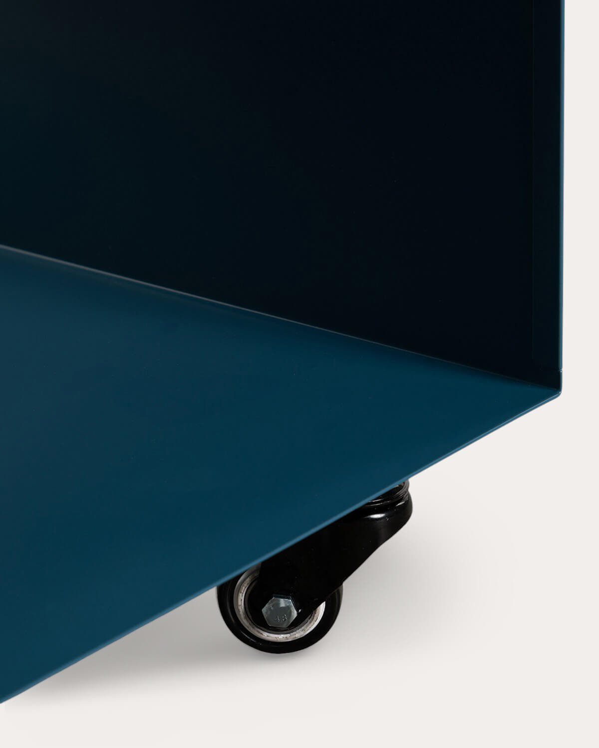 Table d'Appoint avec Roulettes et Rangement en Métal (40x40 cm) Aron, image de la gelerie 7