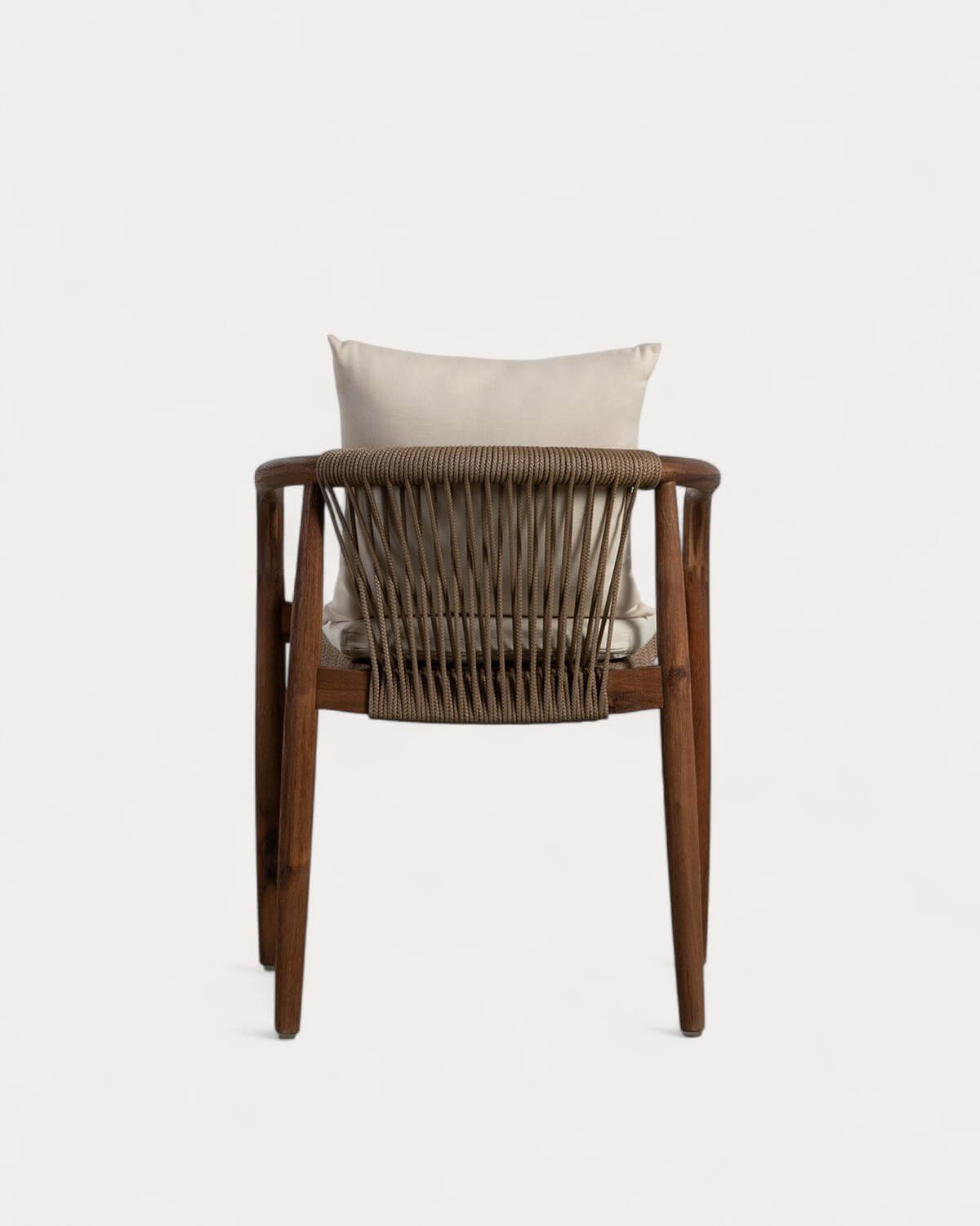 Chaise de Salle à Manger en Bois d'Acacia avec Coussin Loli, image de la gelerie 4