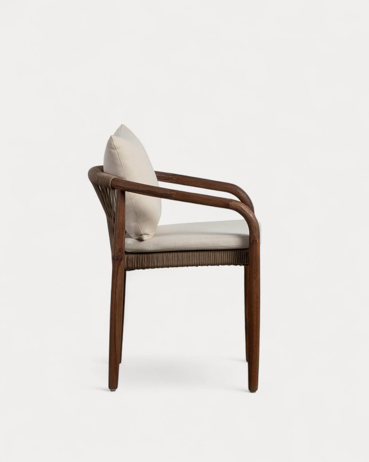 Pack 2 Chaises de Salle à Manger en Bois d'Acacia avec Coussin Loli, image de la gelerie 3