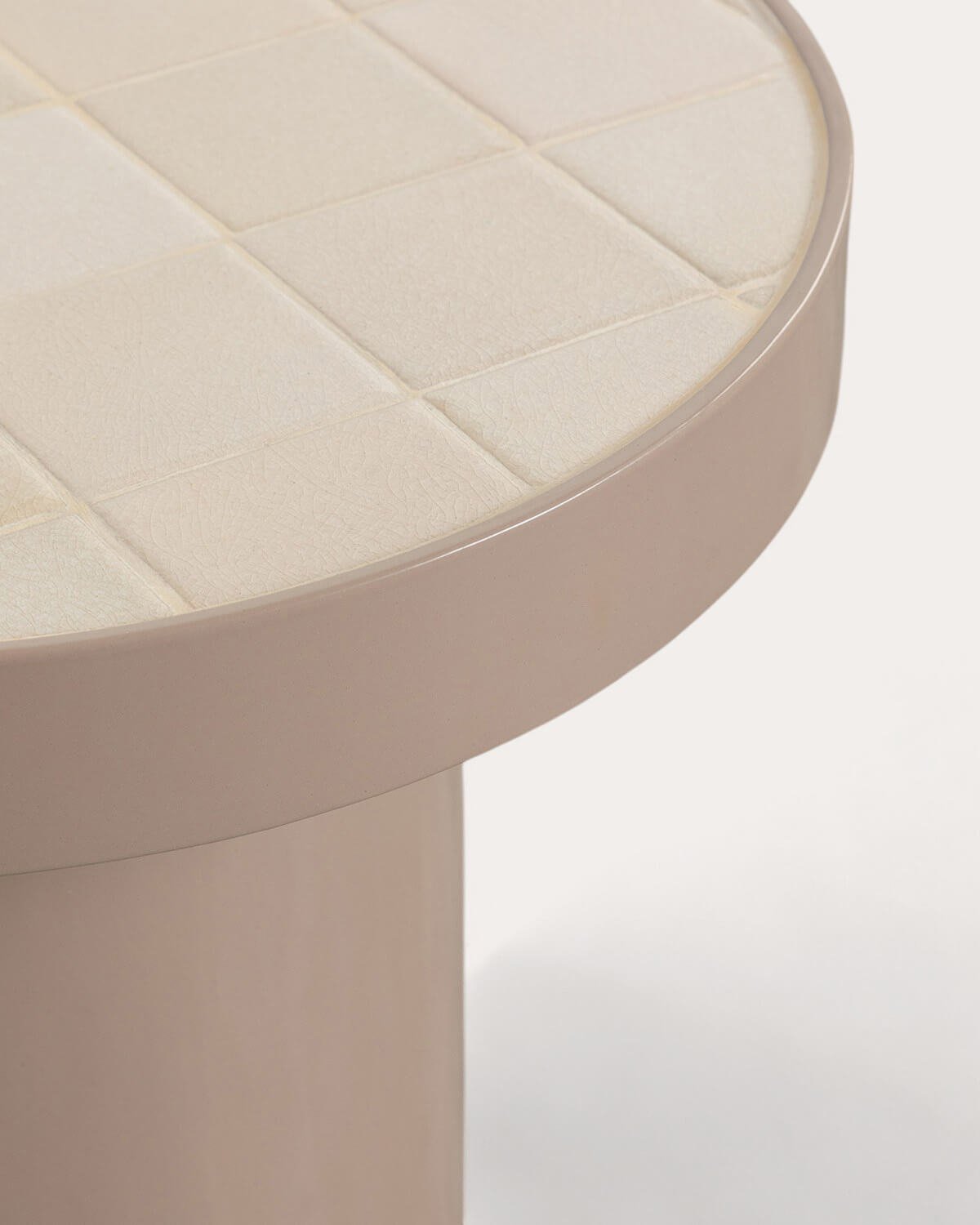 Table d'Appoint en Métal et Carrelage (Ø40 cm) Zafiro, image de la gelerie 5