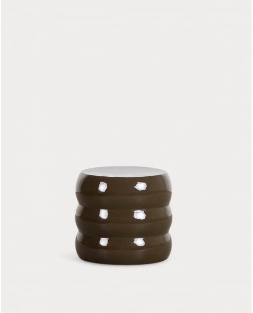 Table d'Appoint Ronde en Métal (Ø48 cm) Tita