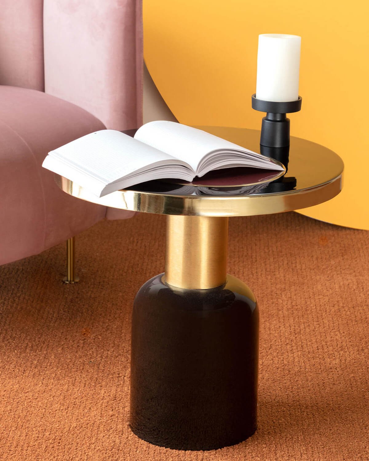 Table d'Appoint Ronde en Métal (Ø50,5 cm) Tillo, image de la gelerie 2