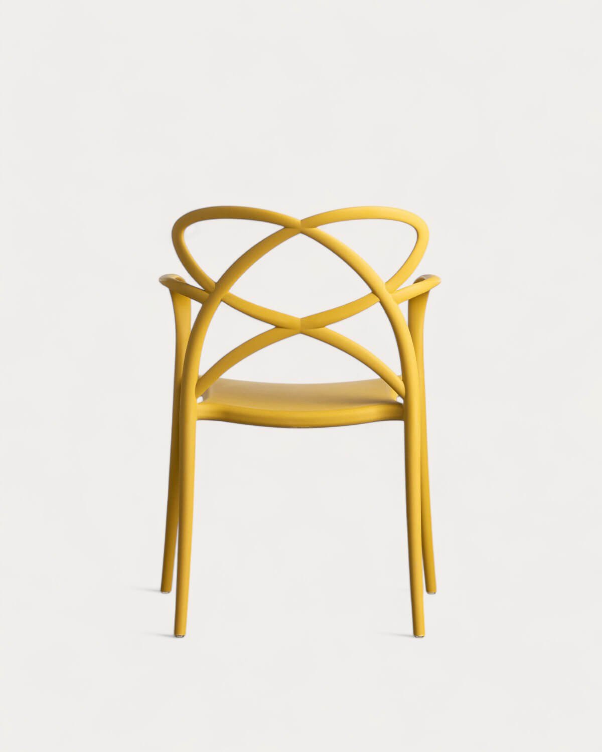 Pack 2 Chaises de Salle à Manger en Polypropylène avec Accoudoirs Cielo, image de la gelerie 4