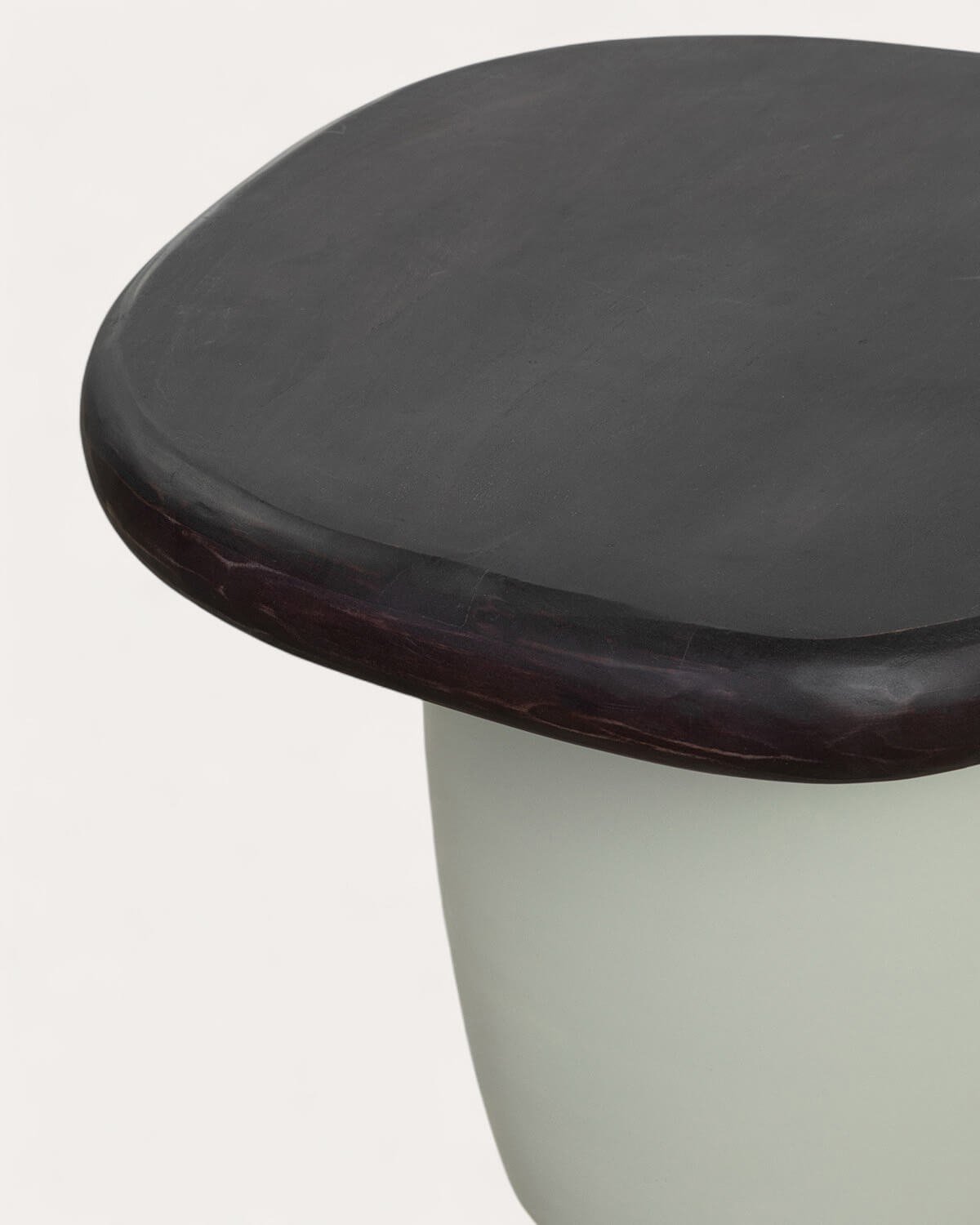 Table d'Appoint Ovale en Bois d'Acacia et Métal (59x58 cm) Brezo, image de la gelerie 6