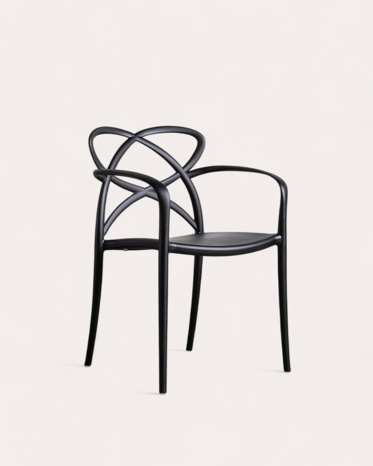 Pack 4 Chaises de Salle à Manger en Polypropylène avec Accoudoirs Cielo, image de la gelerie 1