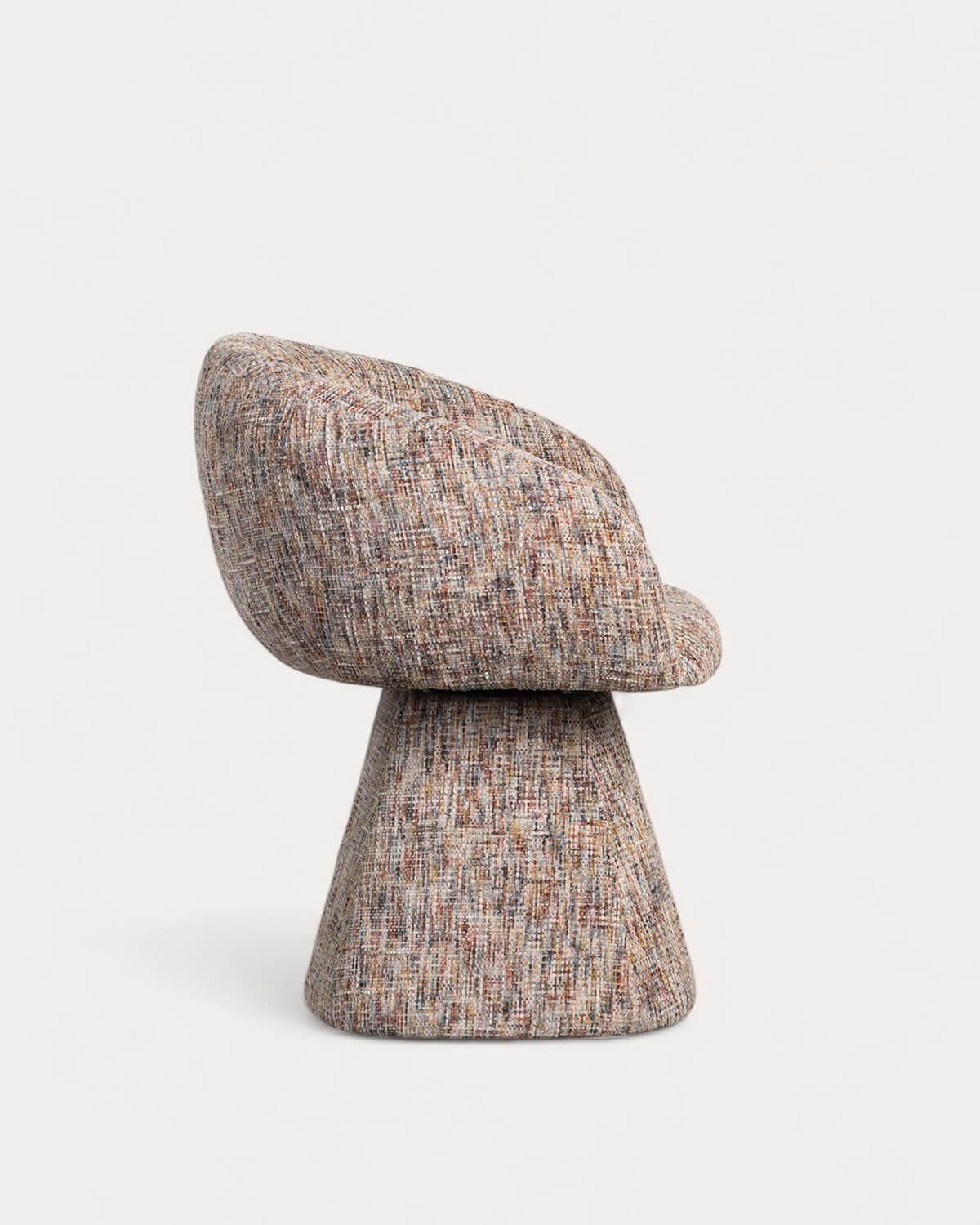 Pack de 2 Chaises de Salle à Manger Pivotantes en Tissu et Métal Laura, image de la gelerie 2