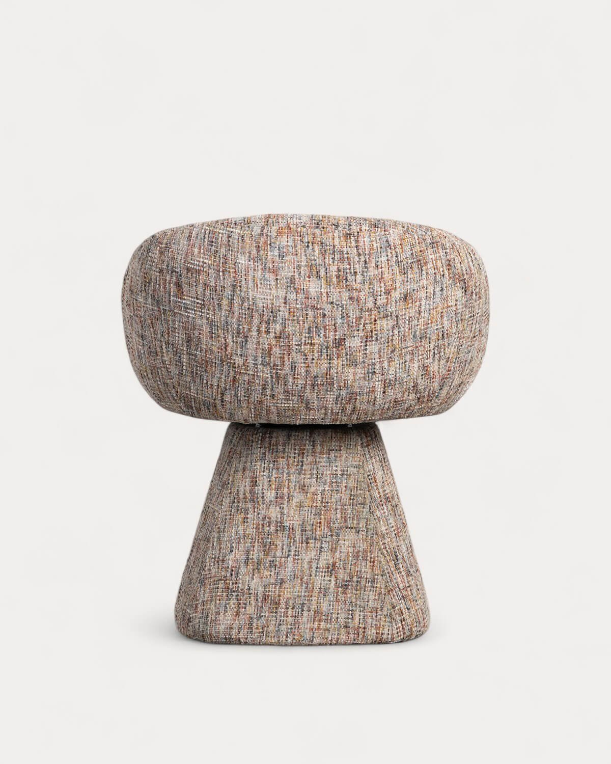 Pack de 2 Chaises de Salle à Manger Pivotantes en Tissu et Métal Laura, image de la gelerie 3