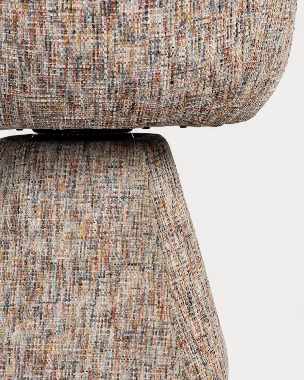 Pack de 2 Chaises de Salle à Manger Pivotantes en Tissu et Métal Laura, image de la gelerie 6