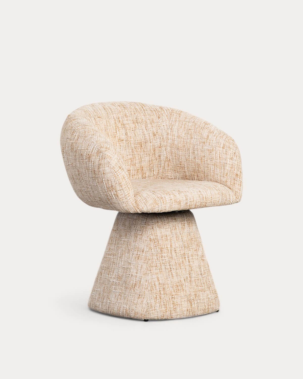 Pack de 4 Chaises de Salle à Manger Pivotantes en Tissu et Métal Laura, image de la gelerie 1