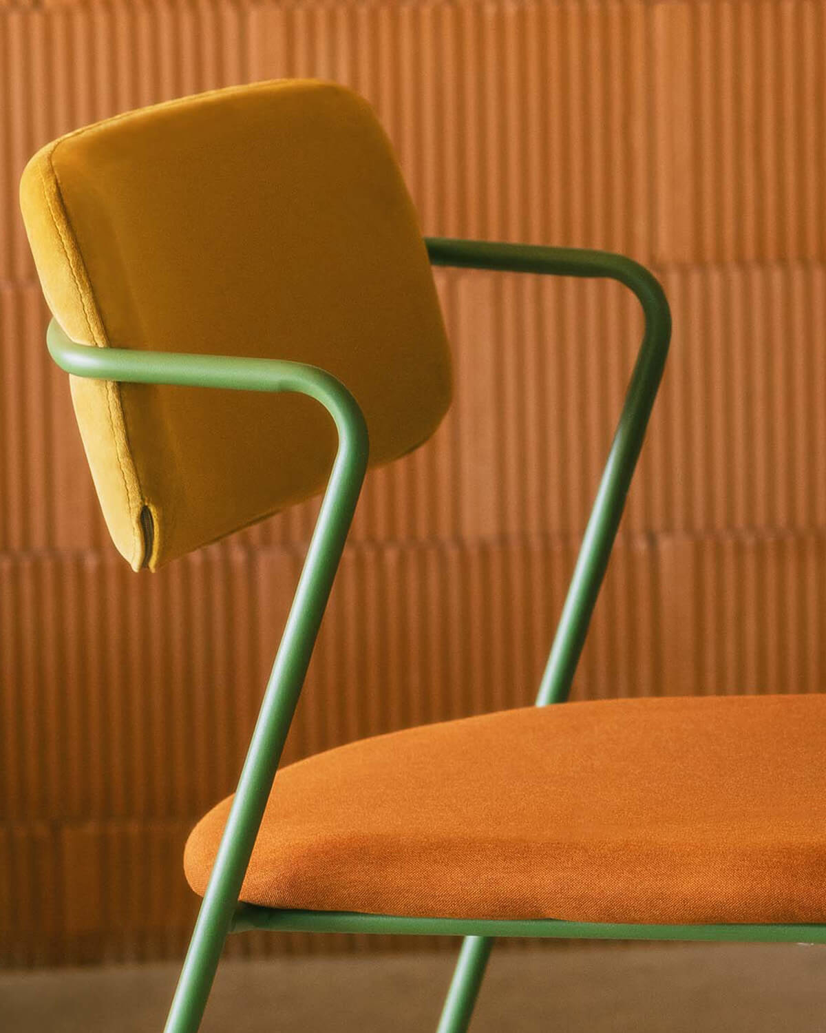 Pack 4 Chaises de Salle à Manger en Velours et Tissu Irun, image de la gelerie 3