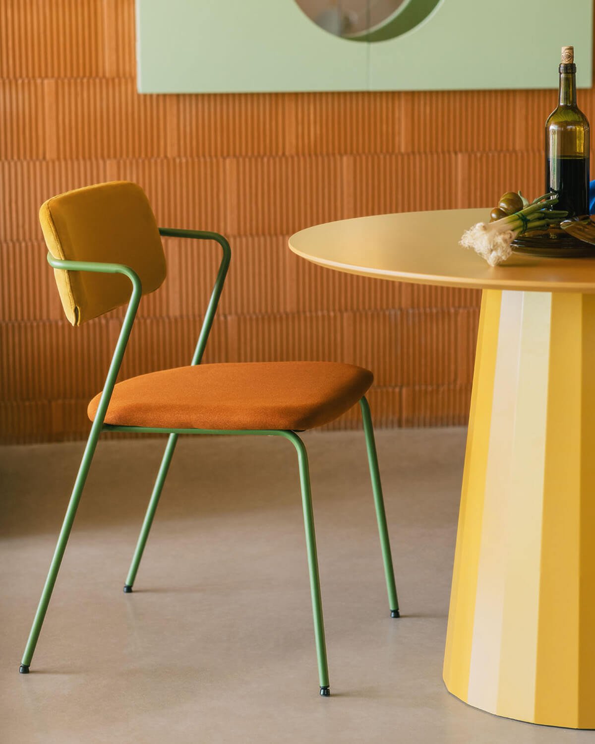 Pack 4 Chaises de Salle à Manger en Velours et Tissu Irun, image de la gelerie 2