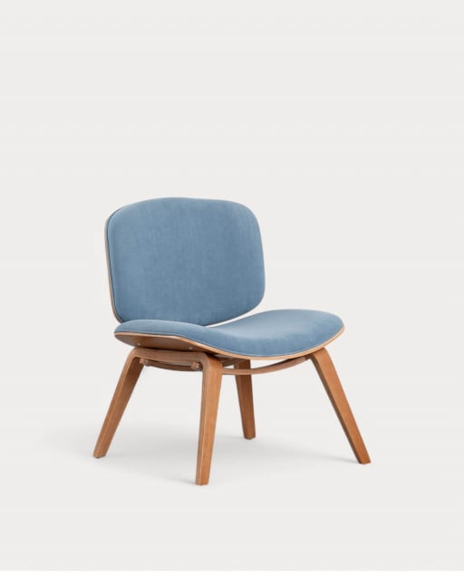 Pack 2 Fauteuils Prague en Bois et Tissu